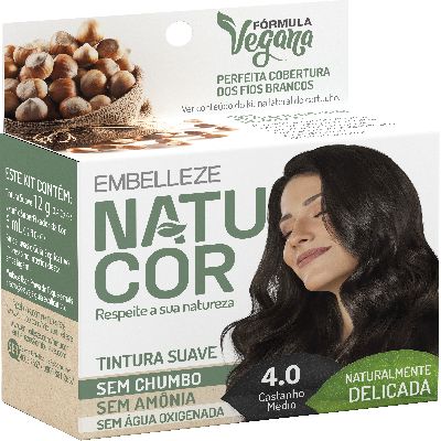 NATUCOR 4.0 CASTANHO MEDIO TINTE SUAVE